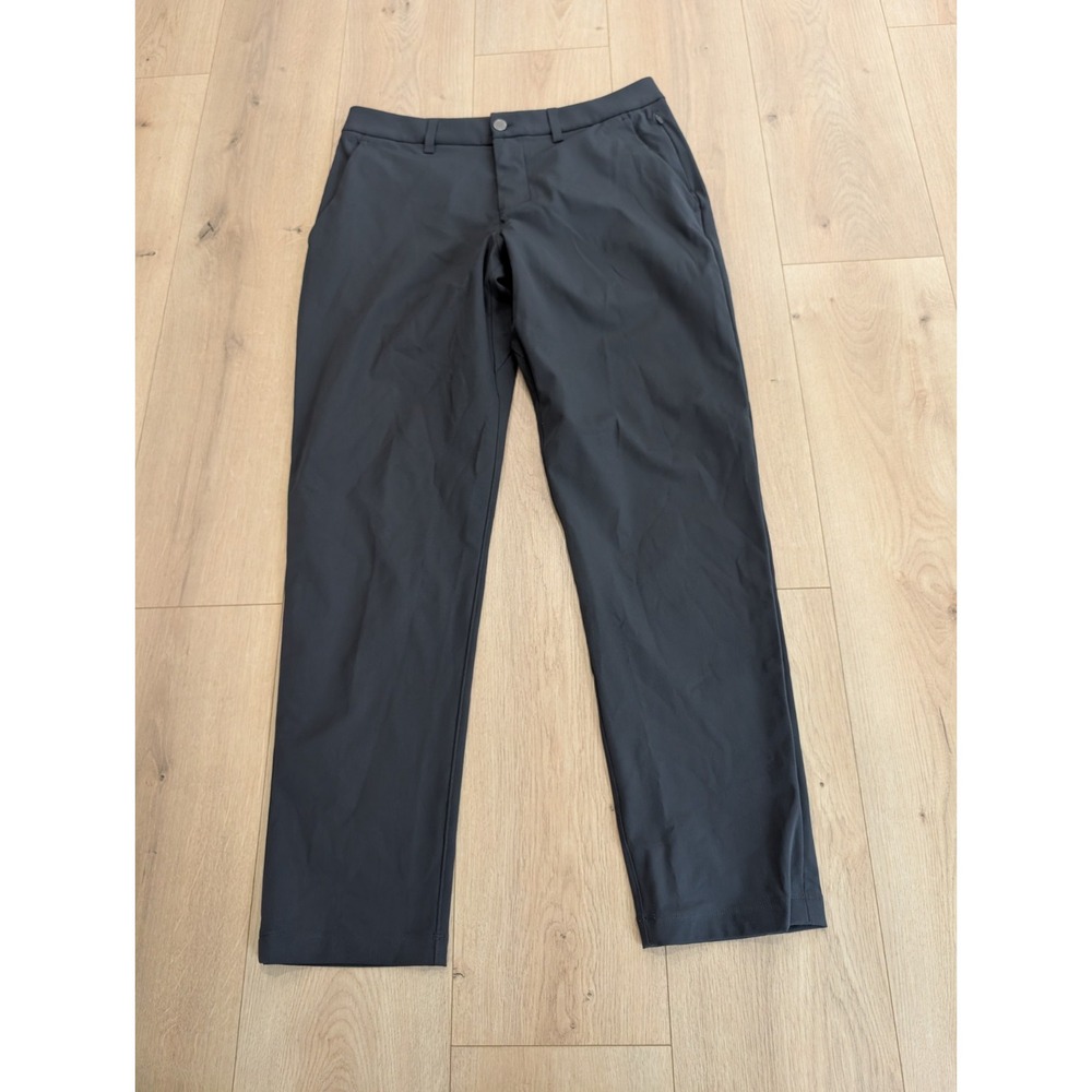 Lululemon ABC Classic-Fit Pant 32x30 Warpstreme Obsidian Grey 5-Pocket Work Gym